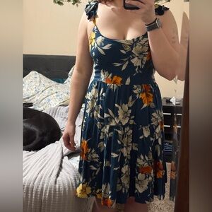 Floral Spaghetti Strap Dress